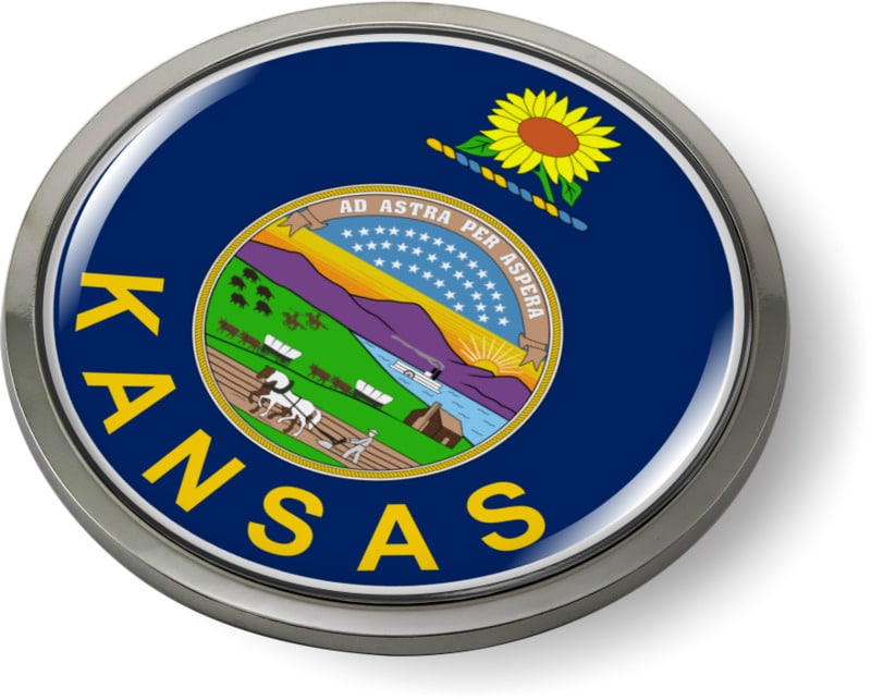Kansas - State Flag Emblem
